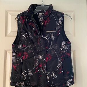 Zero Xposure Black Floral Puffer Vest